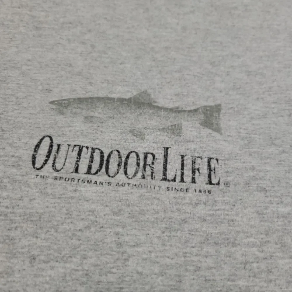 Vintage Outdoor Life Shirt Size XL Rainbow Trout Graphic Tee Graphic Print Shirt